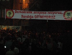 BDP’den boykot şenliği