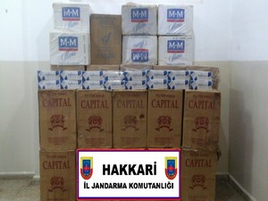 Hakkari'de kaçak sigara operasyonu