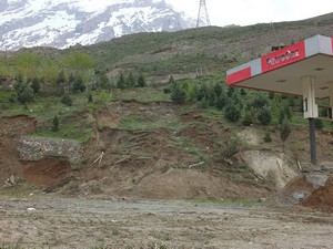 Hatıra Ormanında toprak kayması