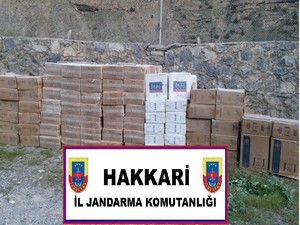 Hakkari'de kaçak sigara operasyonu