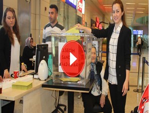 Atatürk Havalimanı’nda oy verme işlemi başladı