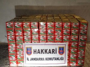 183 bin 500 paket sigara ve 3 ton 920 kilo peynir ele geçirdi