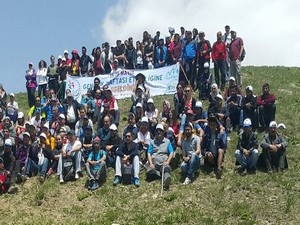 3200 rakımda gençlik yürüyüşü yapıldı
