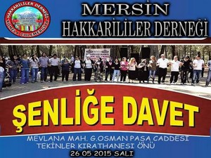 Mersin Derneğin'den şenliğe davet