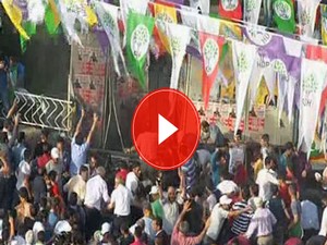 HDP Diyarbakır mitinginde patlama 13 yaralı