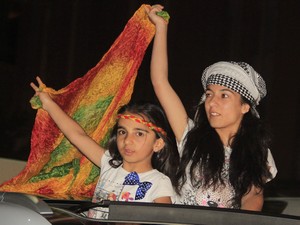 Yüzlerce kişinin katıldığı kutlamalar sona erdi