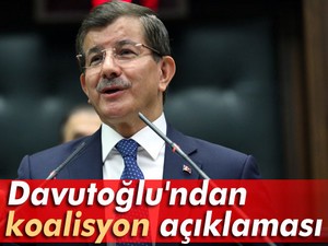 Davutoğlu'ndan flaş koalisyon açıklaması