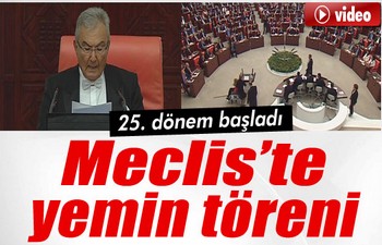 Meclis'te yemin töreni başladı