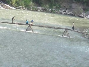 Türkiye'nin ilk seyyar sırat köprüsü yeniden kuruldu