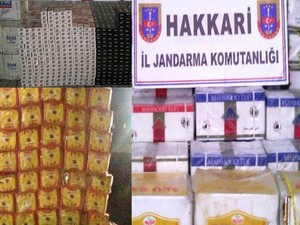 11 ton 796 kilo çay ve 22 bin paket kaçak sigara ele geçirdi