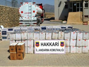 Tanker’de 111.510 paket sigara ele geçirildi