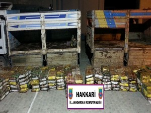 Yüksekova'da 4 bin 960 kilo kaçak et ele geçirildi