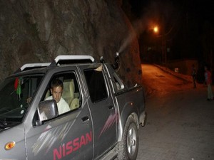 Hakkari'de sivrisinekle mücadele çalışması