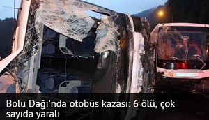 Bolu Dağı geçişinde trafik kazası, 6 ölü