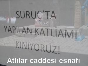 Atlılar caddesi esnafı katliamı lanetledi