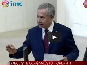 Arınç: Hanımefendi sus, bir kadın olarak sus!