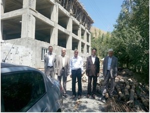 Müftü Geylani"Kur’an kursu inşaatında incelemelerde bulundu"