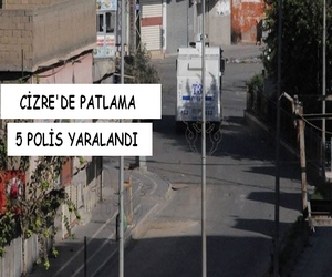 Cizre’de patlama, 5 polis yaralandı