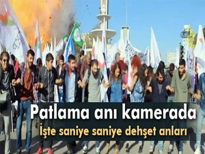 Ankara'daki patlama anı kamerada