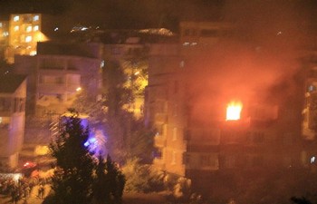 Hakkari'de korkutan yangın