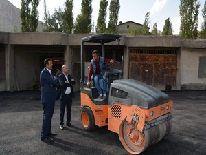 Temizlik garajında yenileme çalışmaları