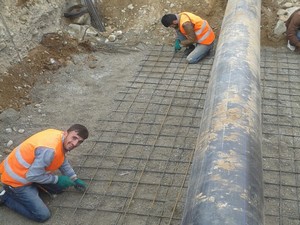 3500 rakımda zorlu içme suyu çalışması