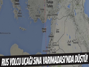 Yolcu uçağı Sina Yarımadası'nda düştü