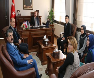 Öğretmenlerden Vali Canbolat’a ziyaret
