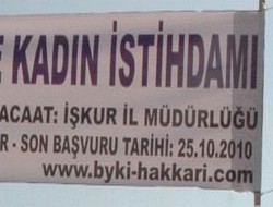 Kadınlara iş müjdesi