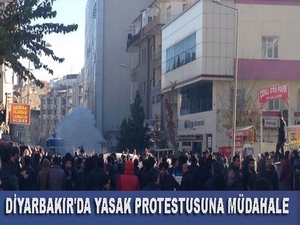 Diyarbakır’da yasak protestosuna müdahale