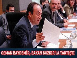 Osman Baydemir, Bakan Bozkır'la tartıştı