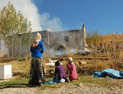 Tandır evi böyle yandı