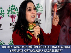 ‘Bu deklarasyon bütün Türkiye halklarına yapılmış ortaklaşma çağrısıdır’