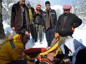 Brandalı hasta kurtarma operasyonu