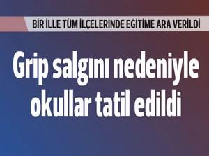 Osmaniye'de eğitime "grip engeli"