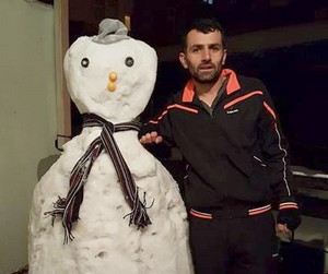 Hakkari'de hareketli kardan adam yapıldı