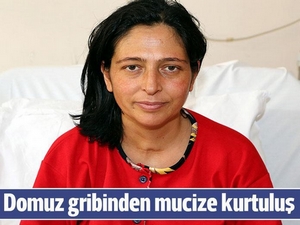 Hamile kadının domuz gribinden mucize kurtuluşu!