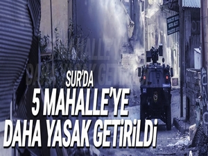 Sur’un 5 mahalle ve bir caddesine daha yasak getirildi
