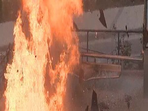 Sultangazi'de. Şüpheli tüp böyle patlatıldı