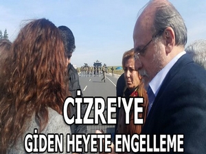Cizre’ye giden heyete engelleme