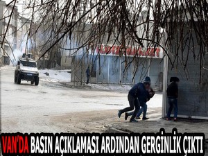 Van'da Basın Açıklaması Sonrası Gerginlik