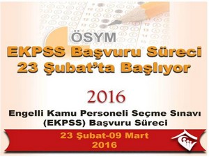 EKPSS başvuru süreci 23 Şubat’ta başlıyor