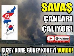 Kuzey Kore,Güney Kore'yi vurdu