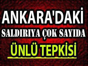 Ankara'daki katliama çok sayıda Ünlü tepkisi