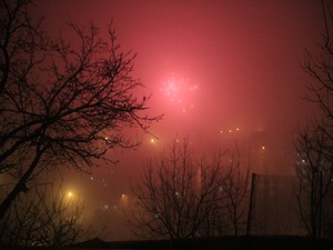 Hakkari'de havai fişekli Newroz kutlaması