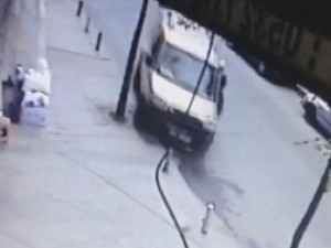 Trafik kazası kamerada