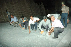 BELEDİYE DEN GECE MESAİSİ