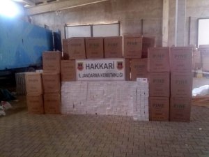 496 bin 230 paket sigara ele geçirildi