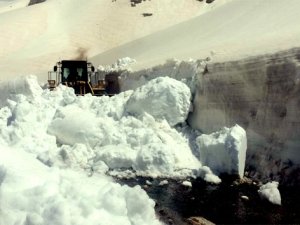 Bahçesaray'da karla mücadele sürüyor