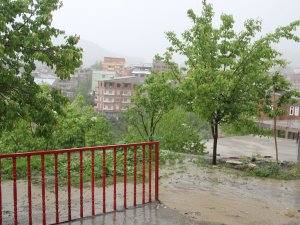 Hakkari’de dolu yağışı zarar verdi